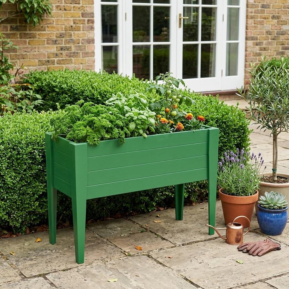 Black Heavy Duty Plastic Rectangular Raised Garden Bed - 30 X 60-inch