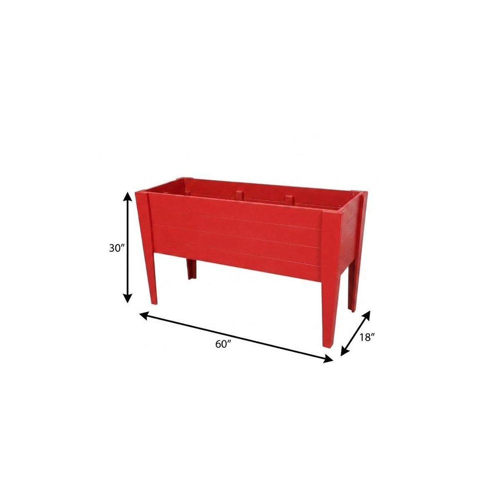 Black Heavy Duty Plastic Rectangular Raised Garden Bed - 30 X 60-inch