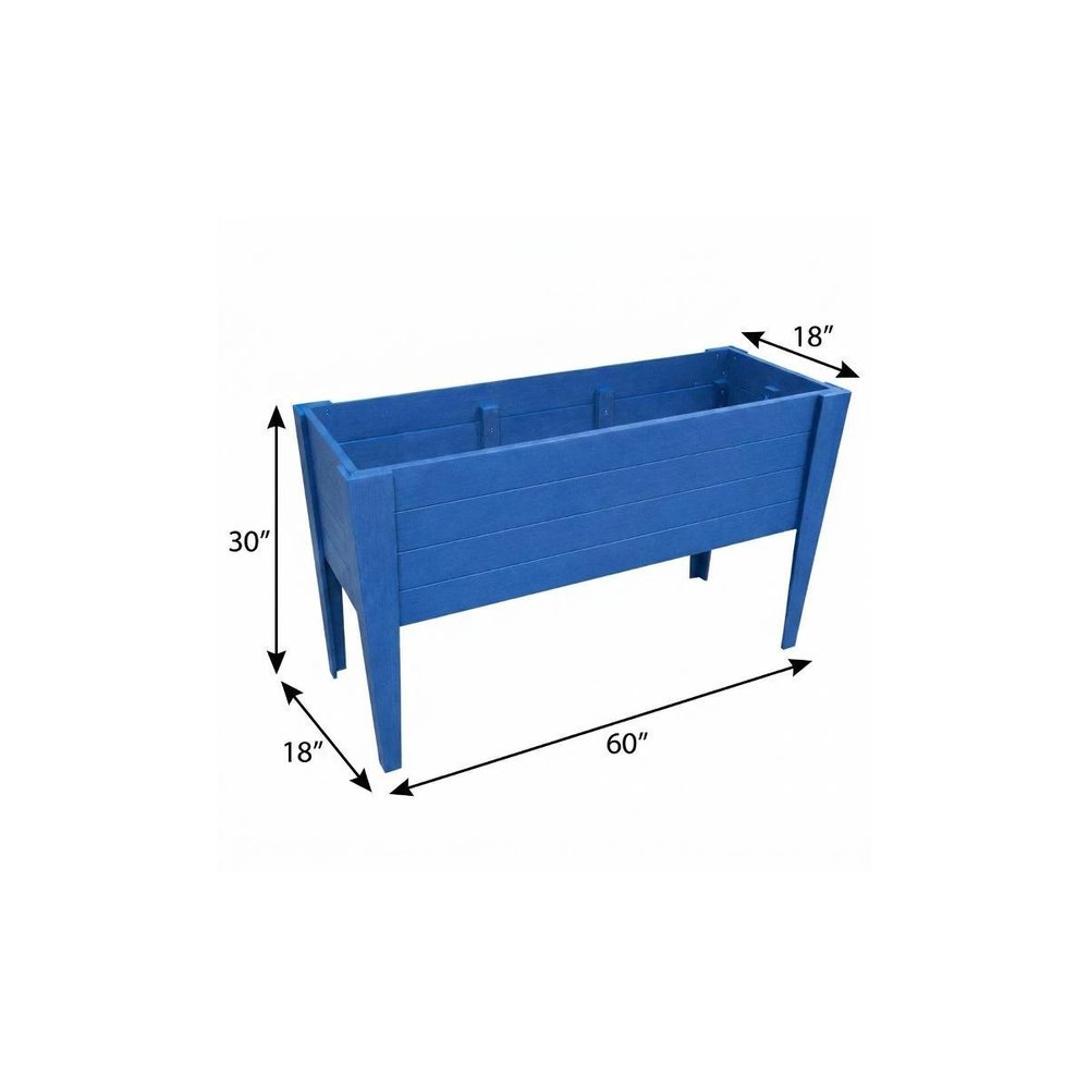 Black Heavy Duty Plastic Rectangular Raised Garden Bed - 30 X 60-inch