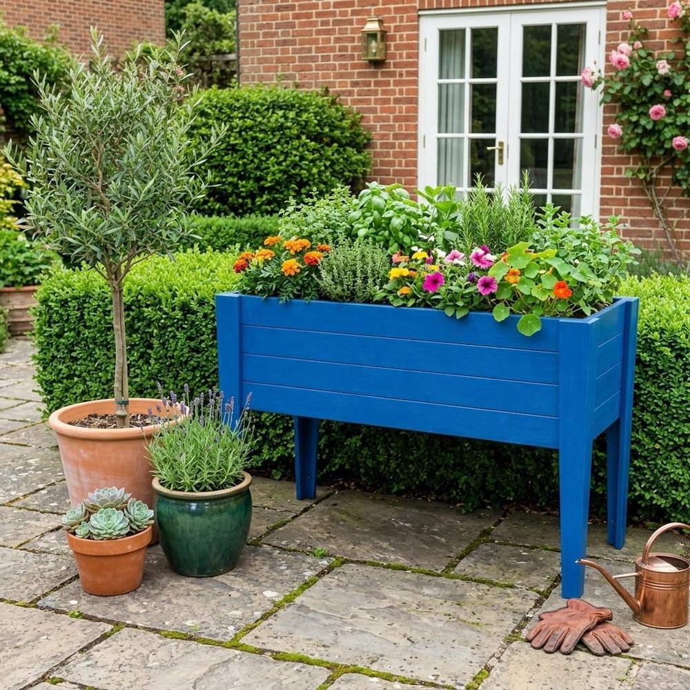 Black Heavy Duty Plastic Rectangular Raised Garden Bed - 30 X 60-inch