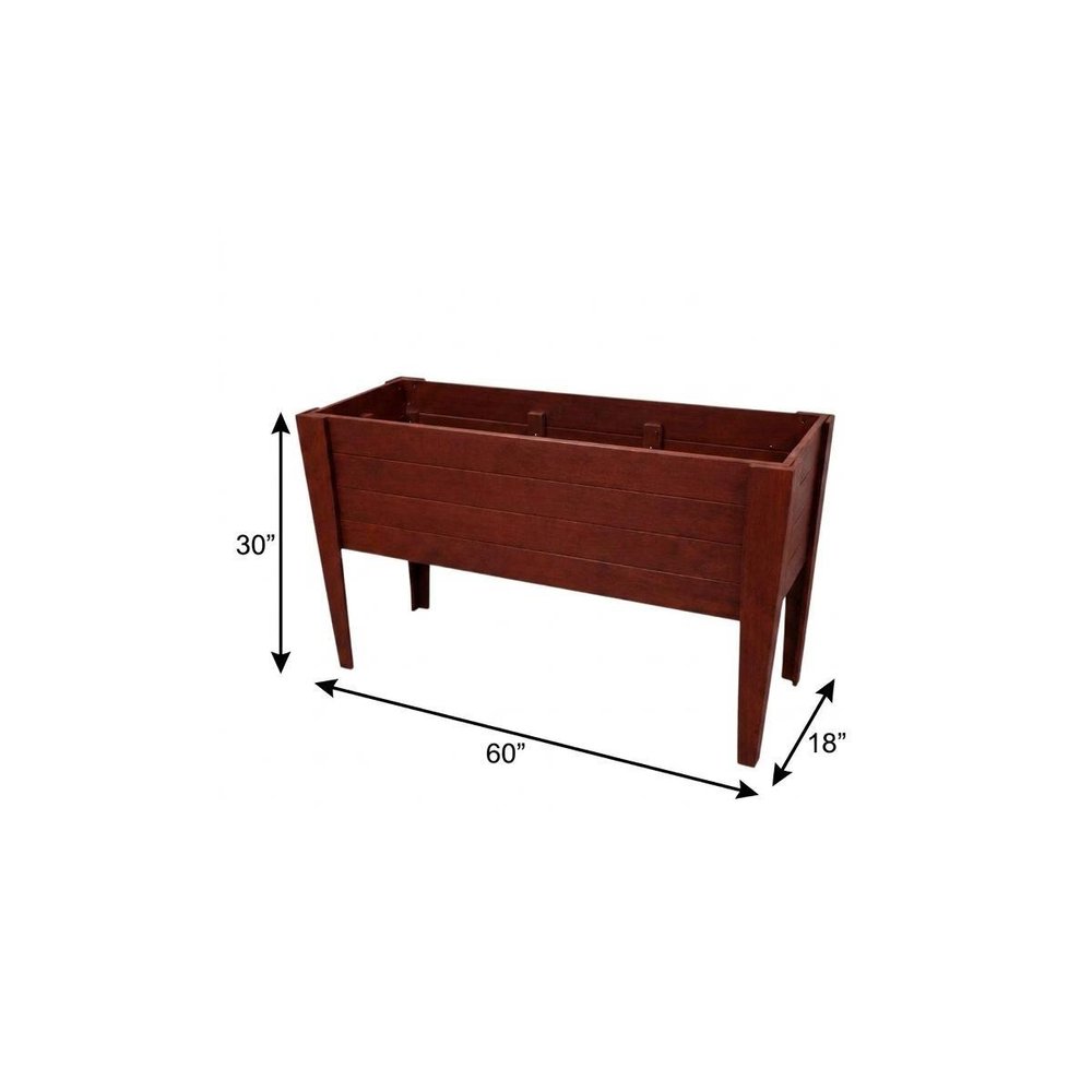Black Heavy Duty Plastic Rectangular Raised Garden Bed - 30 X 60-inch
