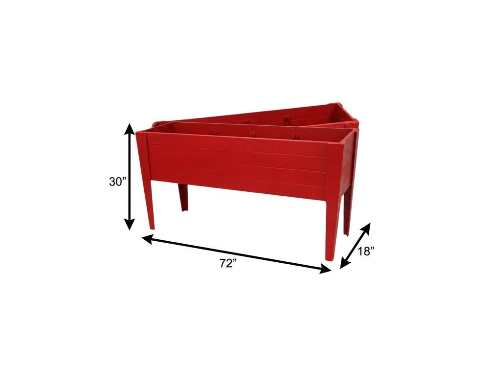 Black Heavy Duty Plastic Rectangular Raised Garden Bed - 30 X 72-inch