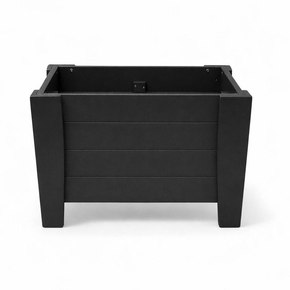 Black Heavy Duty Plastic Square Planter Box - 20 X 24-inch