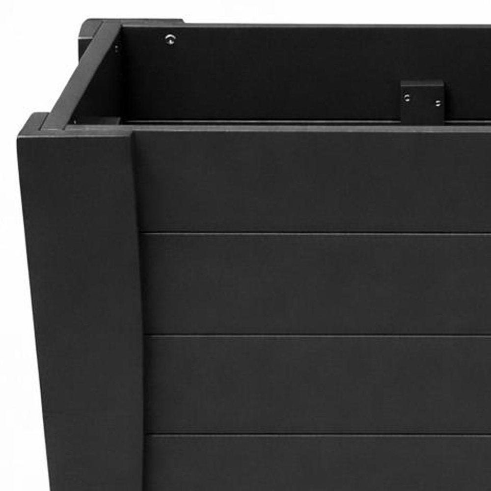 Black Heavy Duty Plastic Square Planter Box - 20 X 24-inch