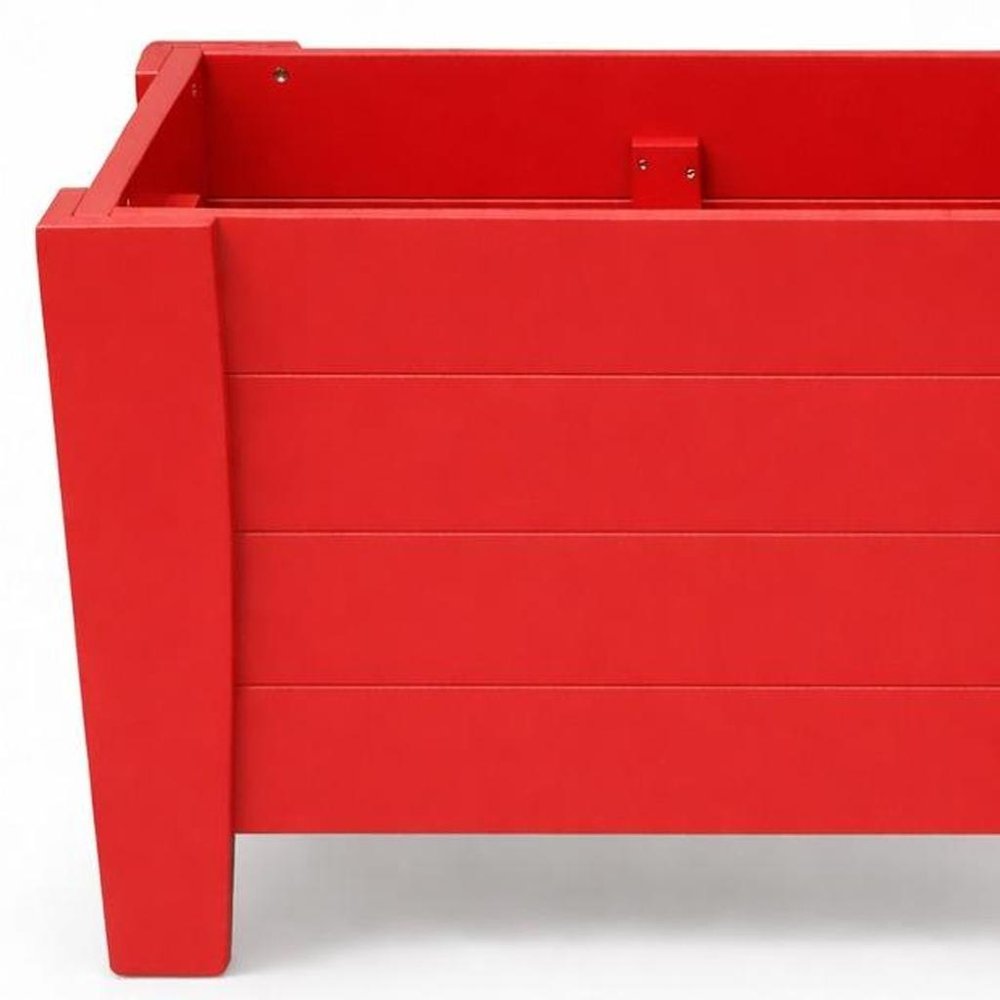 Black Heavy Duty Plastic Square Planter Box - 20 X 24-inch