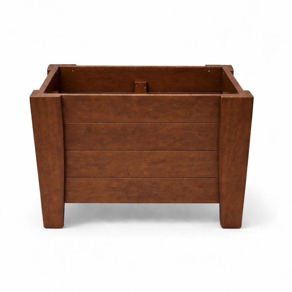 Black Heavy Duty Plastic Square Planter Box - 20 X 24-inch