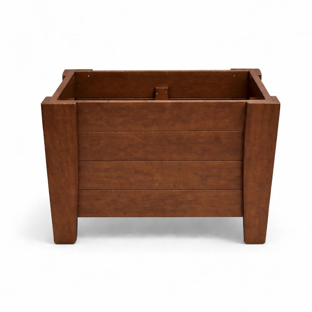 Black Heavy Duty Plastic Square Planter Box - 20 X 24-inch