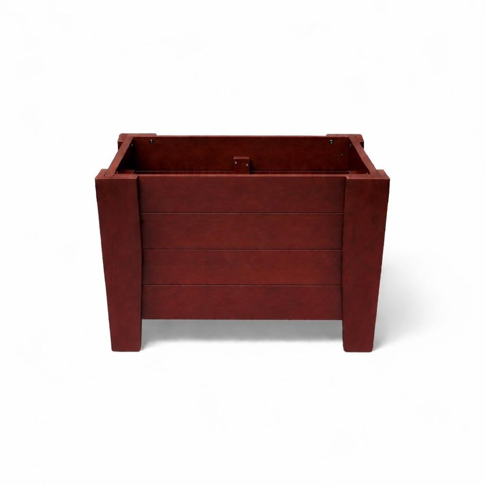 Black Heavy Duty Plastic Square Planter Box - 20 X 24-inch
