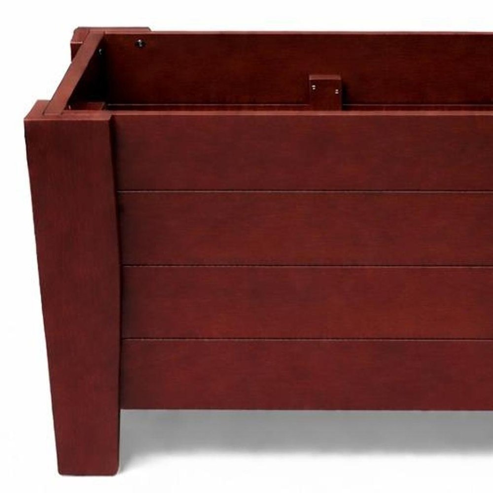 Black Heavy Duty Plastic Square Planter Box - 20 X 24-inch