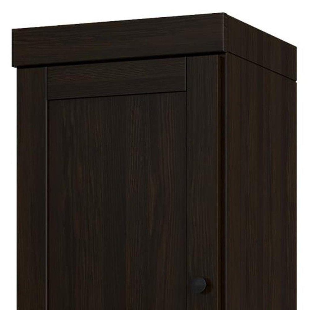 Espresso Solid Wood Two Door Pantry or Storage Closet - 72-inch
