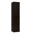 Espresso Solid Wood Two Door Pantry or Storage Closet - 72-inch