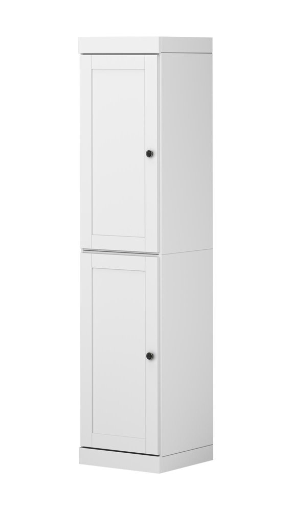 White Solid Wood Two Door Pantry or Storage Closet - 72-inch