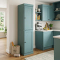 Aqua Solid Wood Two Door Pantry or Storage Closet - 72-inch