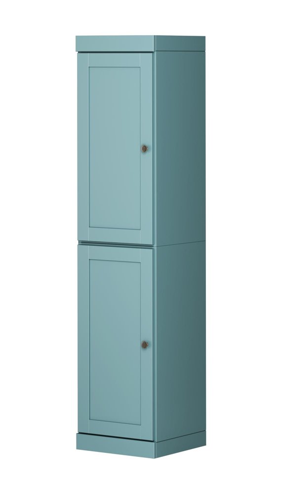 Aqua Solid Wood Two Door Pantry or Storage Closet - 72-inch