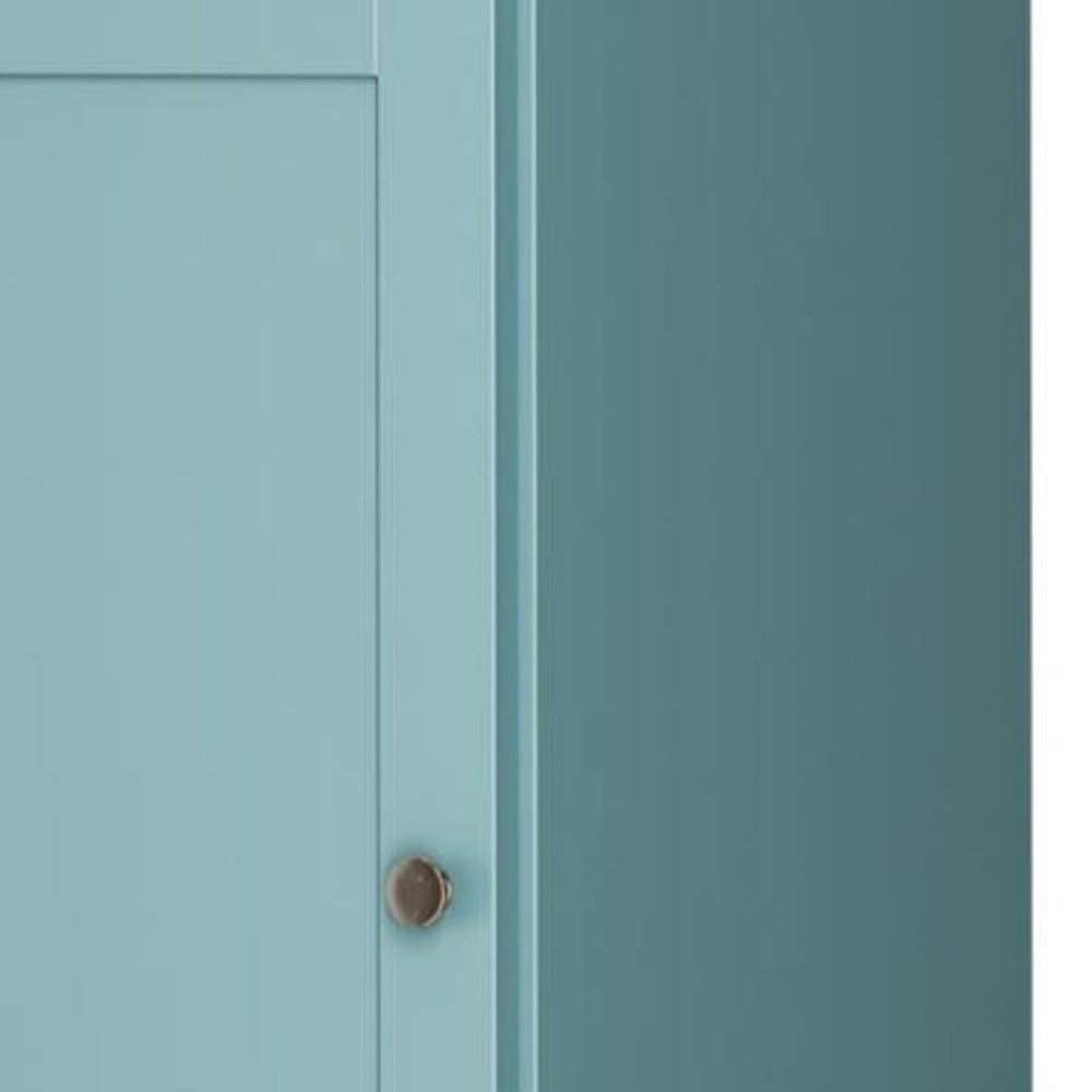 Aqua Solid Wood Two Door Pantry or Storage Closet - 72-inch
