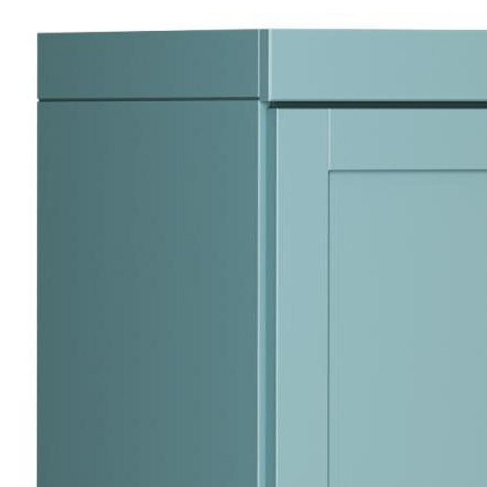 Aqua Solid Wood Two Door Pantry or Storage Closet - 72-inch