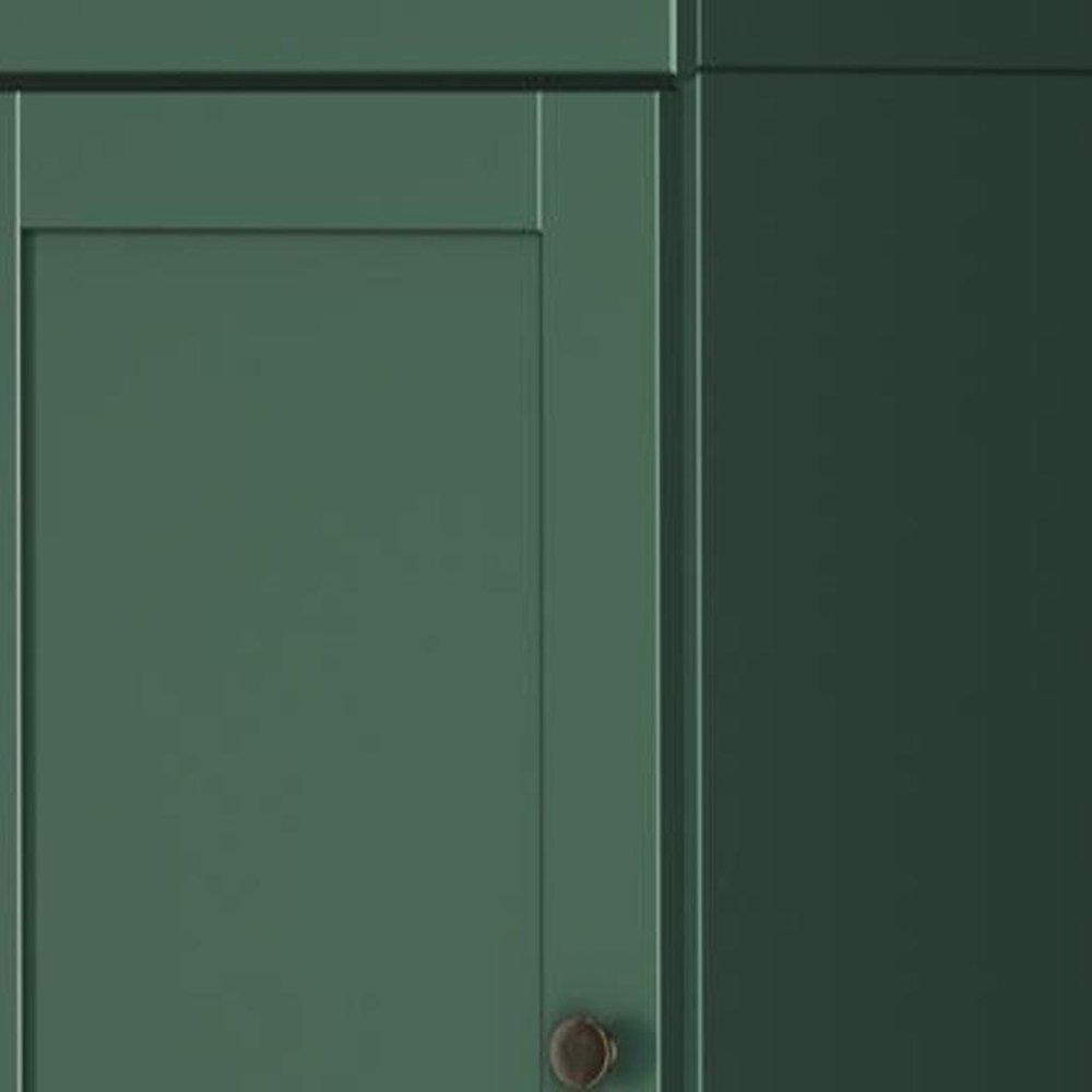 Green Solid Wood Two Door Pantry or Storage Closet - 72-inch
