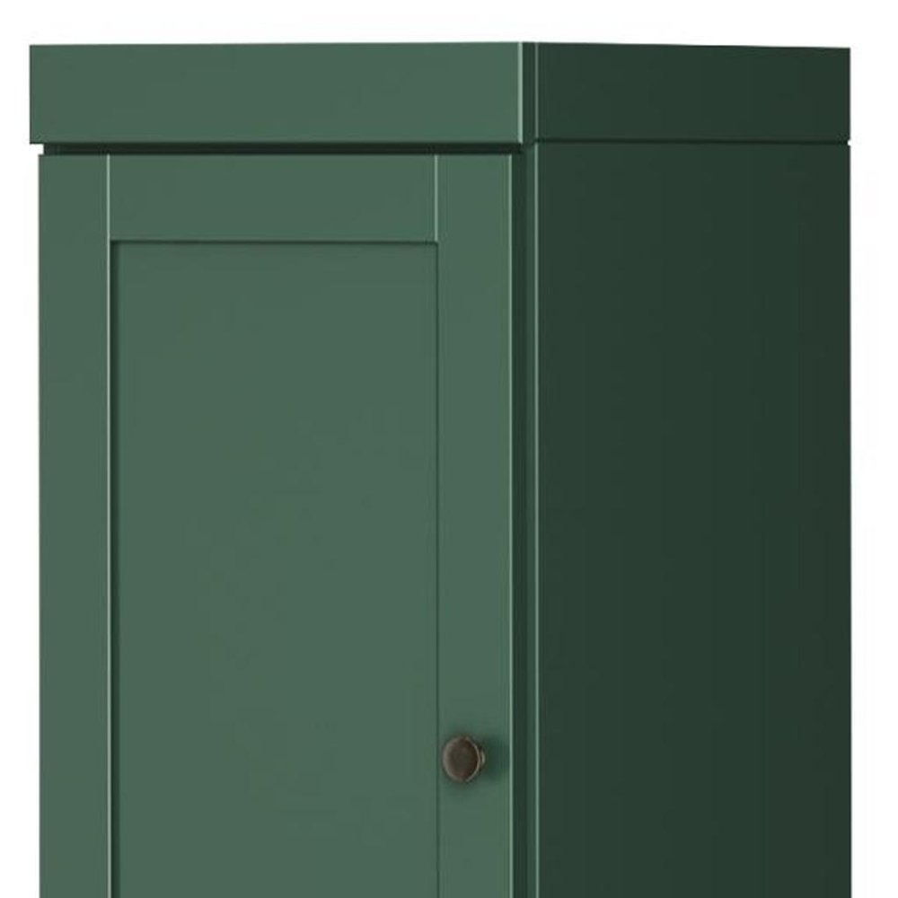 Green Solid Wood Two Door Pantry or Storage Closet - 72-inch