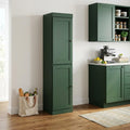 Green Solid Wood Two Door Pantry or Storage Closet - 72-inch
