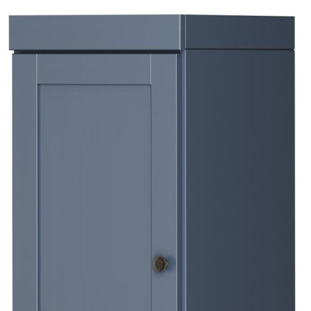 French Blue Solid Wood Two Door Pantry or Storage Closet - 72-inch