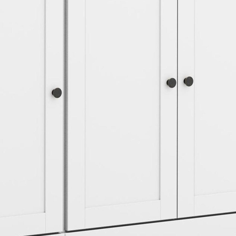 White Solid Wood 8 Pantry or Storage Closet - 72-inch