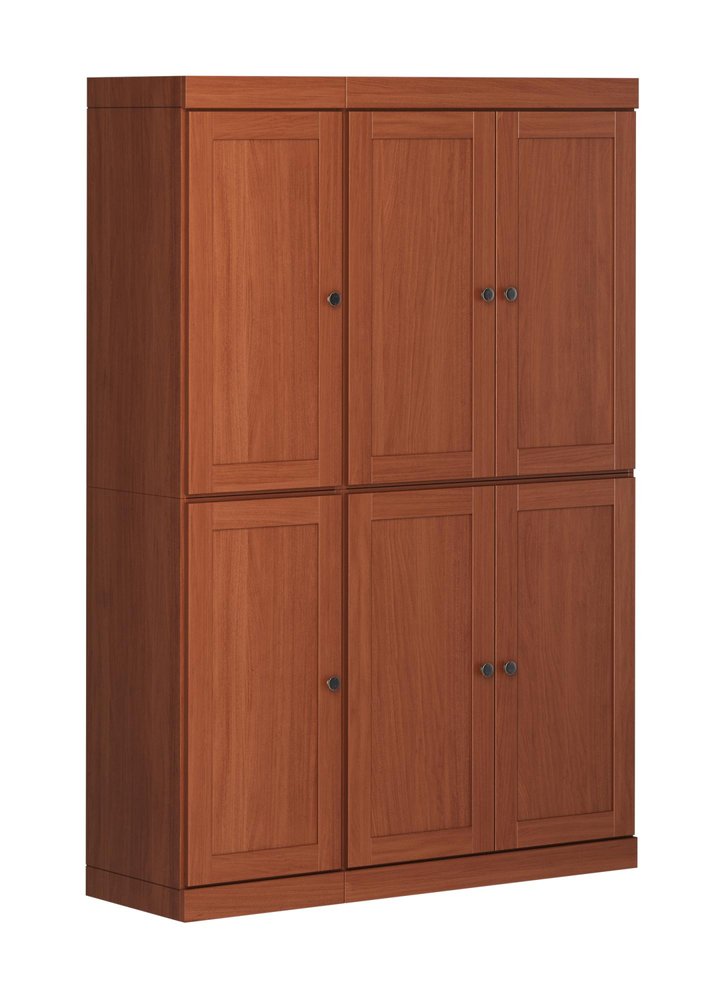 Coffee Solid Wood 8 Pantry or Storage Closet - 72-inch