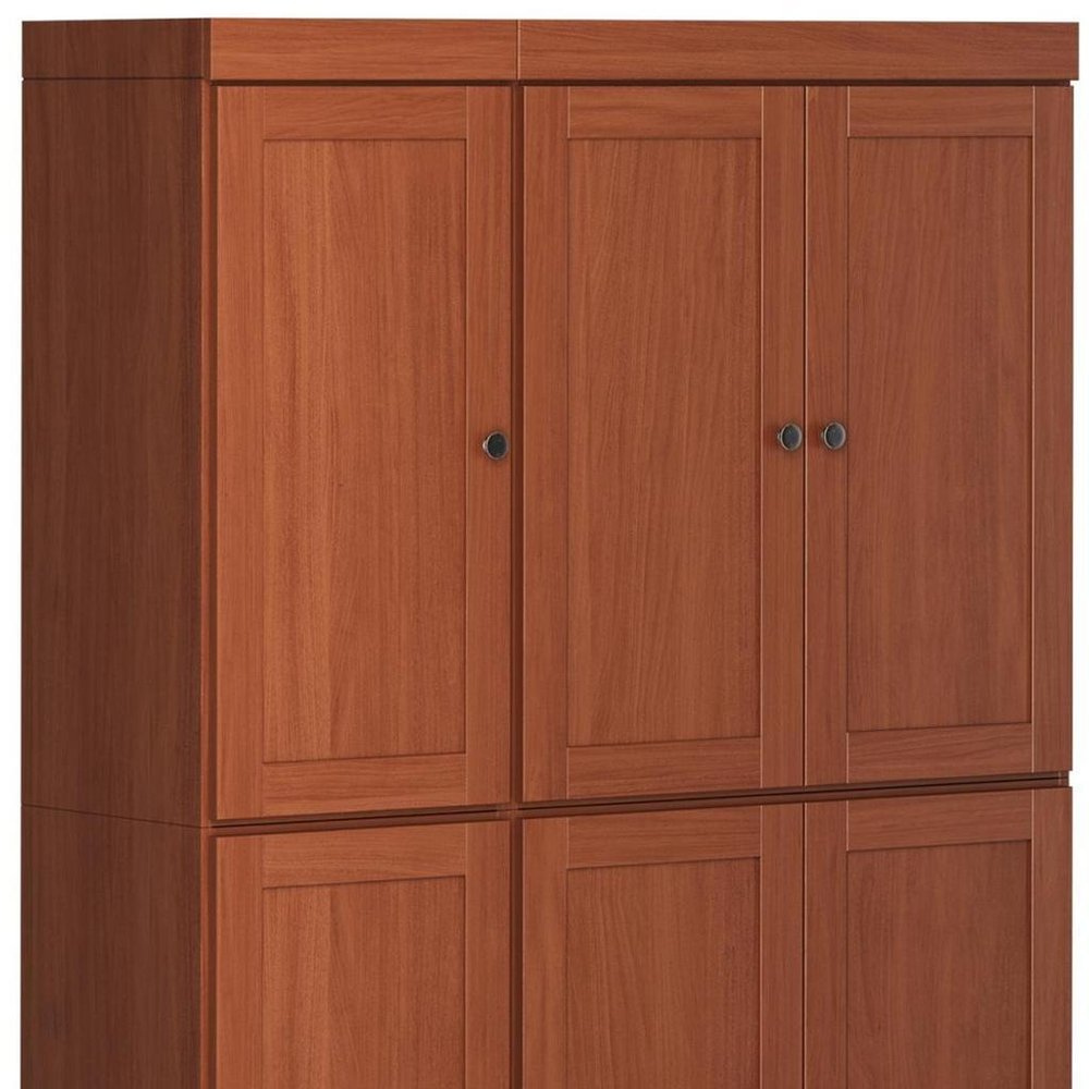 Coffee Solid Wood 8 Pantry or Storage Closet - 72-inch