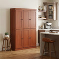 Coffee Solid Wood 8 Pantry or Storage Closet - 72-inch