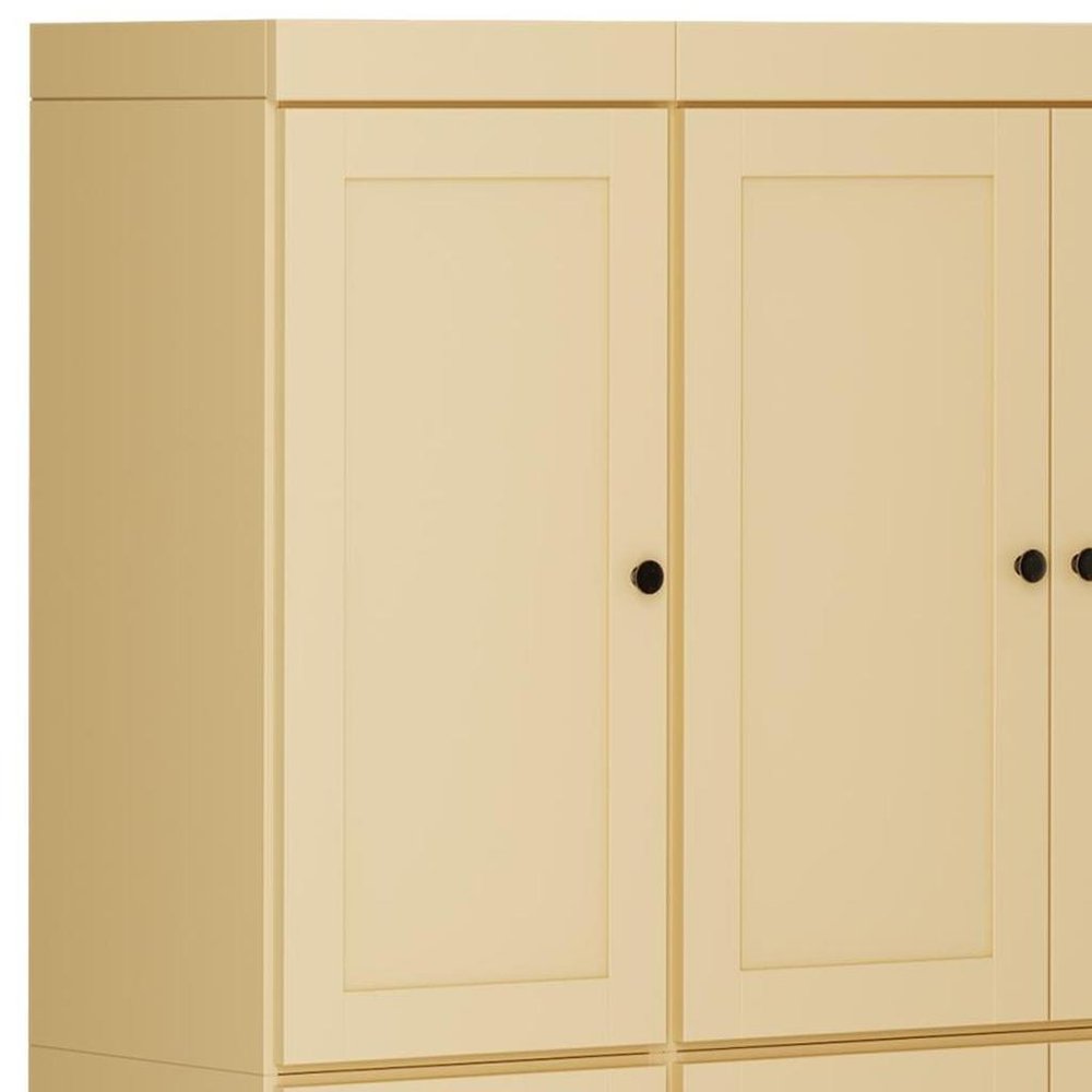 Yellow Solid Wood 8 Pantry or Storage Closet - 72-inch