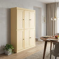 Yellow Solid Wood 8 Pantry or Storage Closet - 72-inch