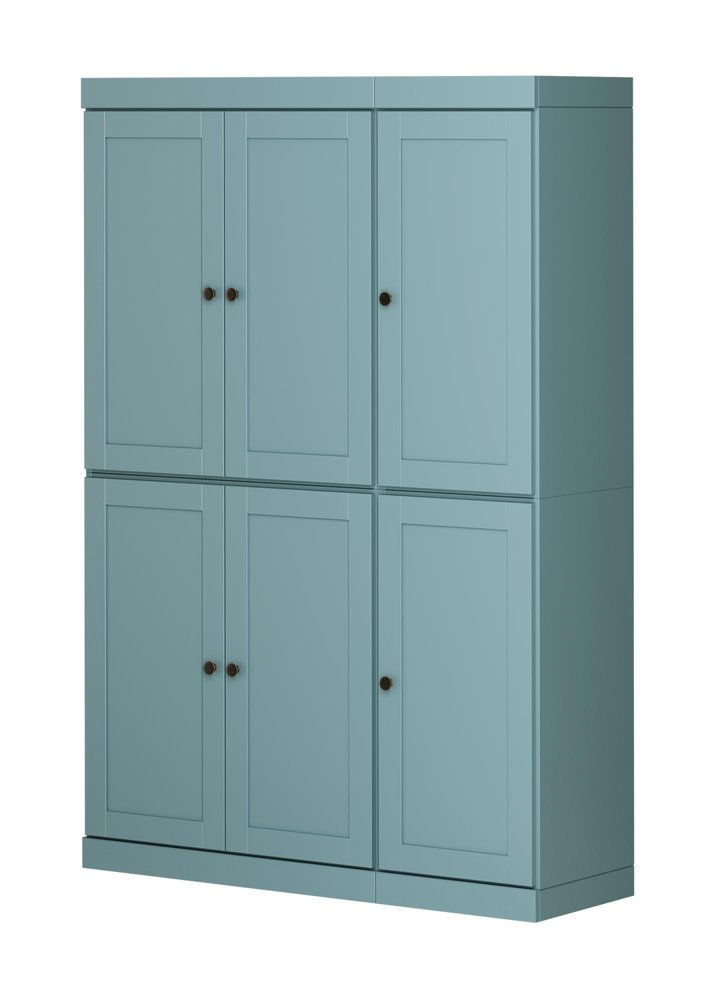 Aqua Solid Wood 8 Pantry or Storage Closet - 72-inch