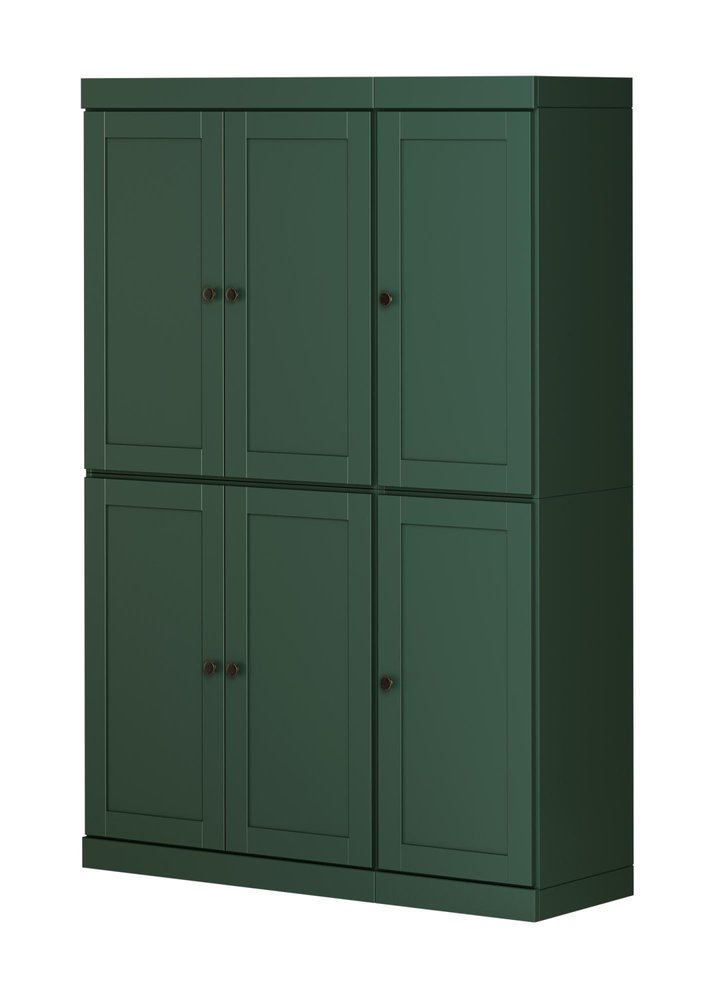 Green Solid Wood 8 Pantry or Storage Closet - 72-inch