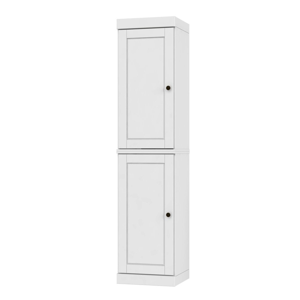 White Solid Wood Two Door Pantry or Storage Closet - 72-inch