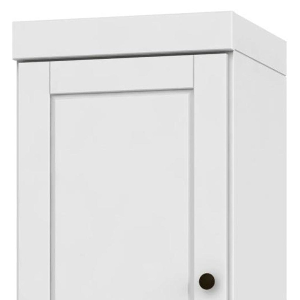 White Solid Wood Two Door Pantry or Storage Closet - 72-inch