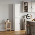 White Solid Wood Two Door Pantry or Storage Closet - 72-inch