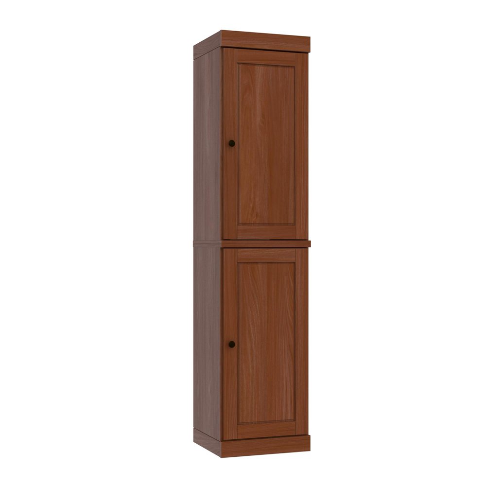 Coffee Solid Wood Two Door Pantry or Storage Closet - 72-inch