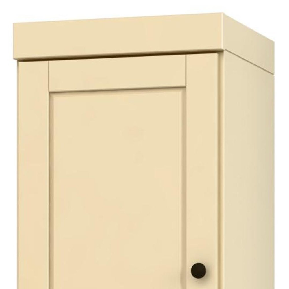 Yellow Solid Wood Two Door Pantry or Storage Closet - 72-inch