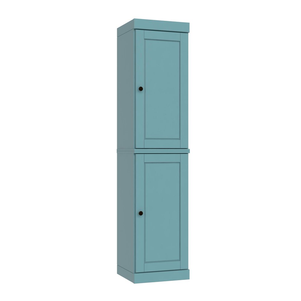 Aqua Solid Wood Two Door Pantry or Storage Closet - 72-inch