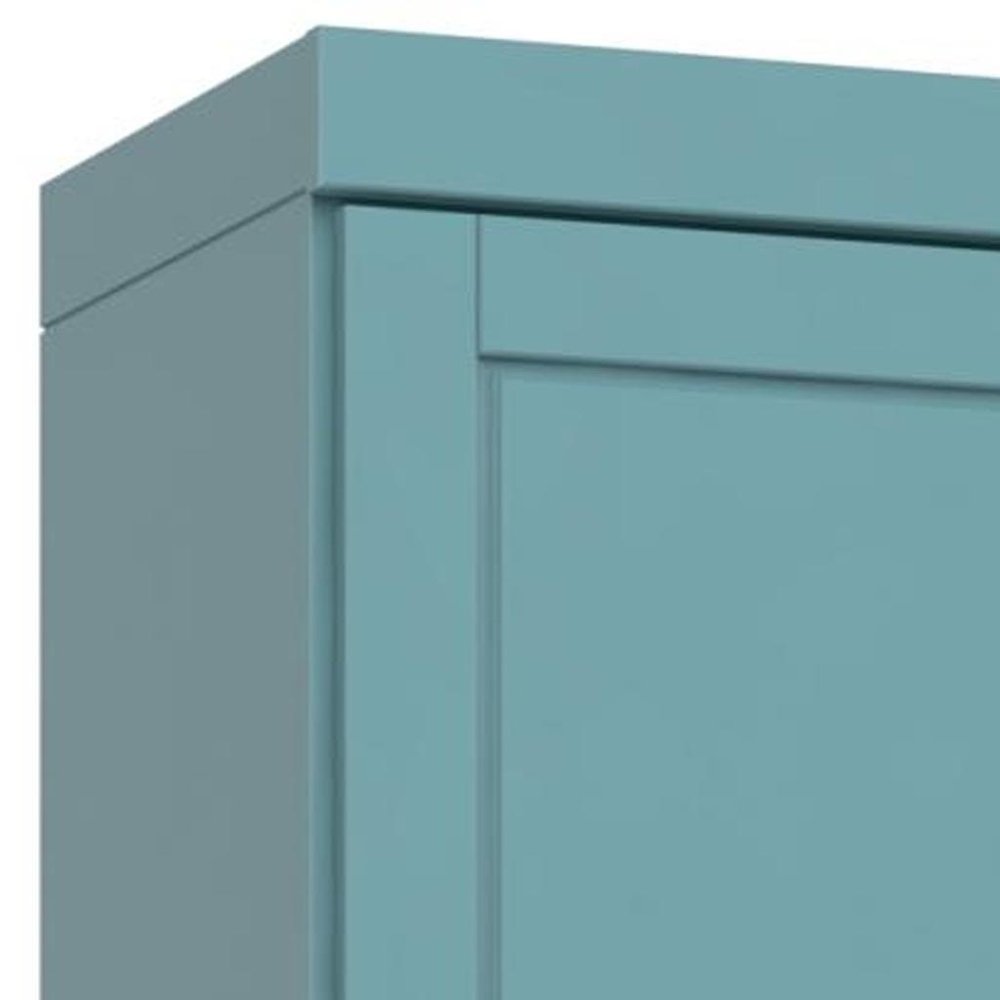 Aqua Solid Wood Two Door Pantry or Storage Closet - 72-inch