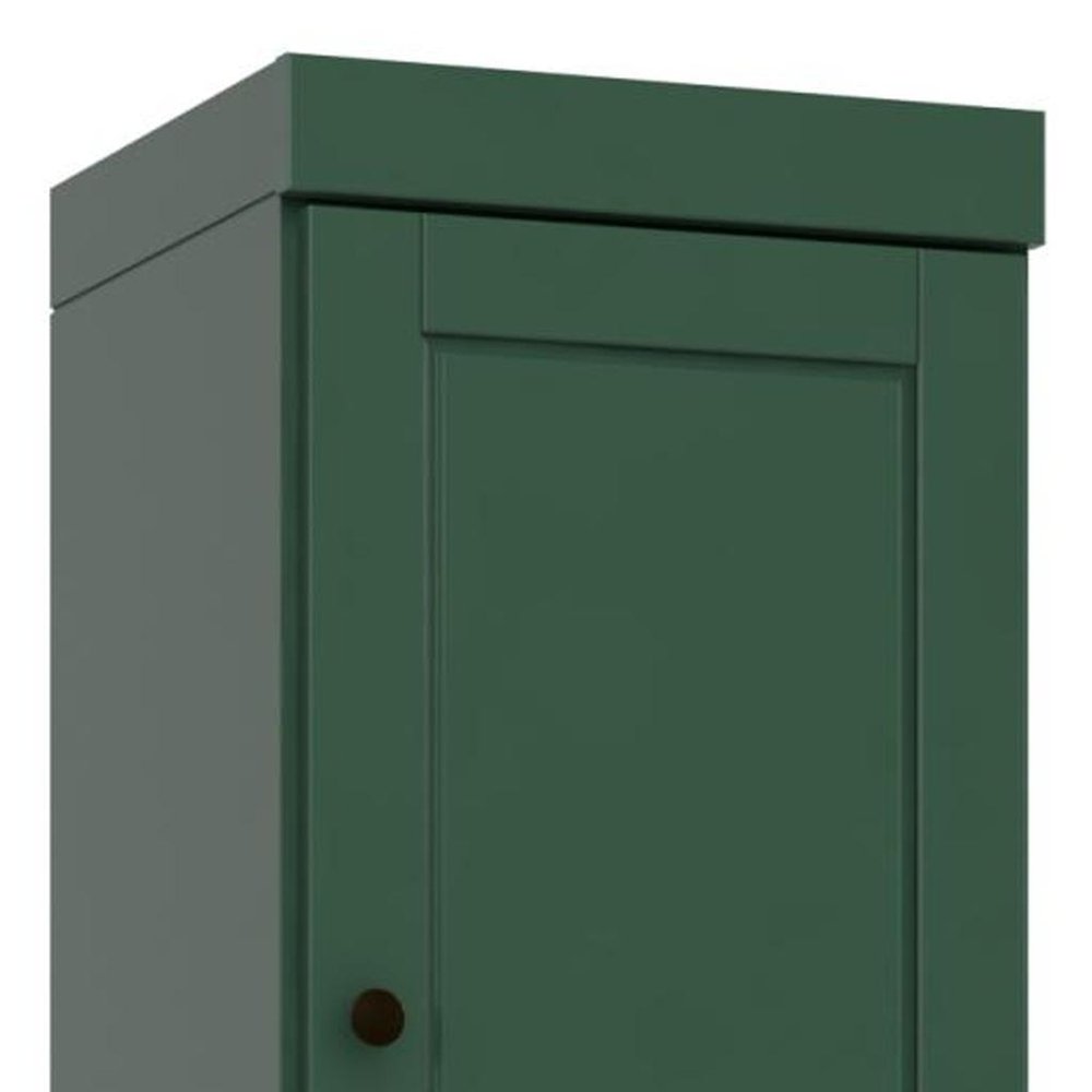 Green Solid Wood Two Door Pantry or Storage Closet - 72-inch