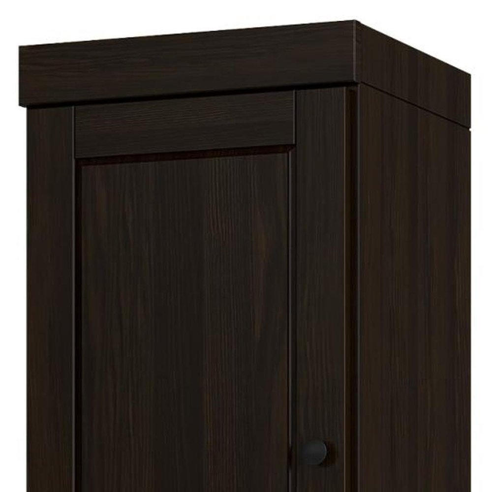 Espresso Solid Wood Two Door Pantry or Storage Closet - 72-inch