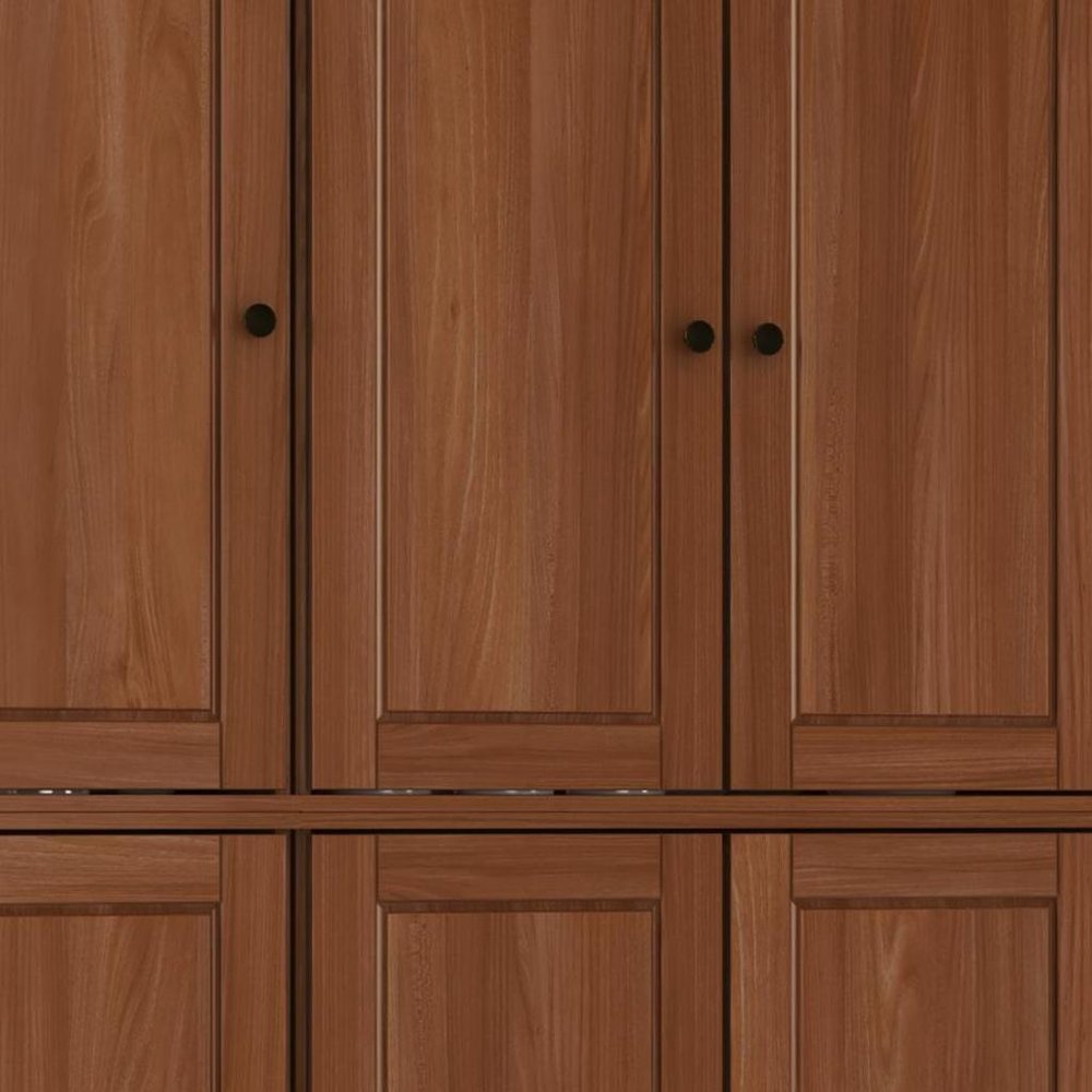 Coffee Solid Wood 8 Pantry or Storage Closet - 72-inch