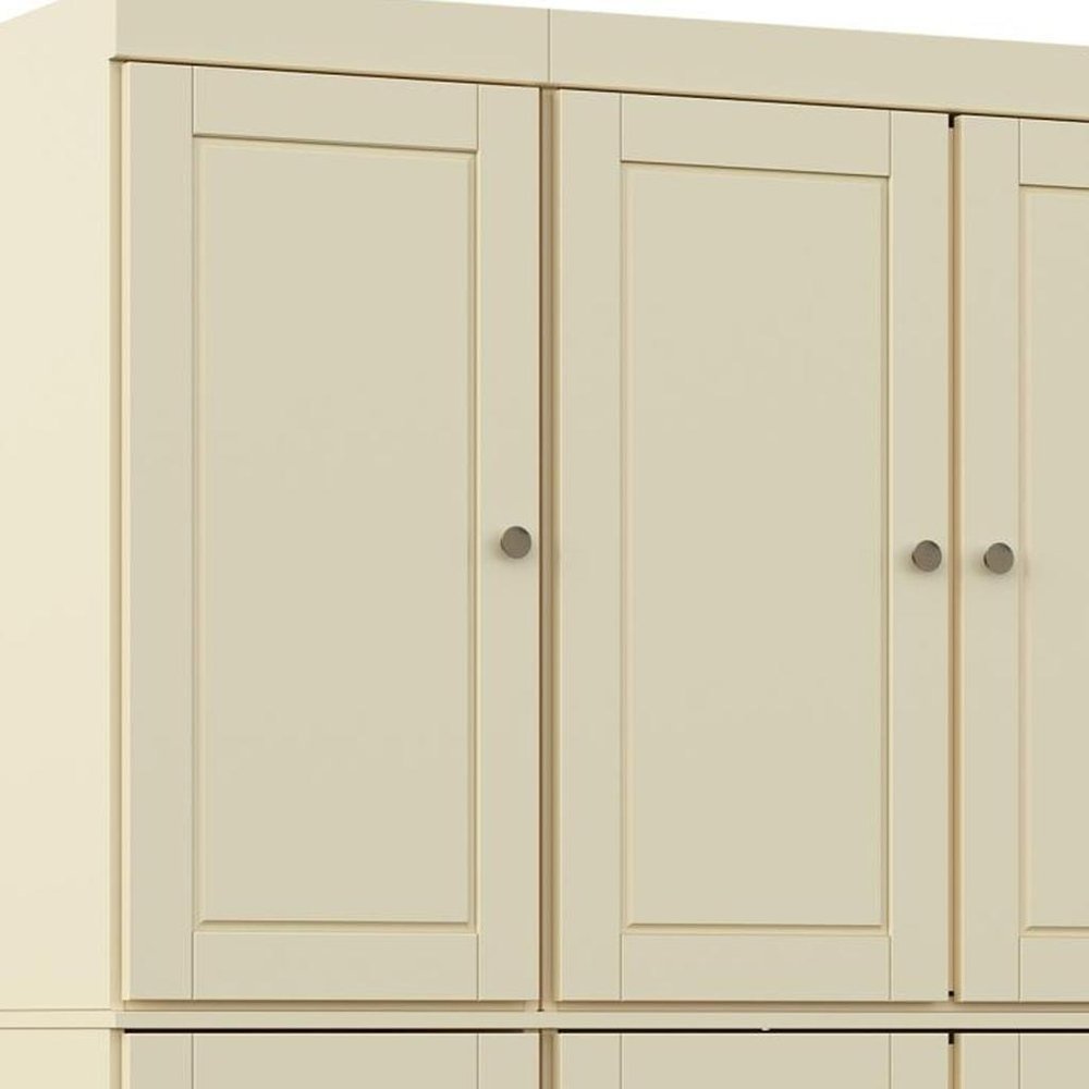 Yellow Solid Wood 8 Pantry or Storage Closet - 72-inch