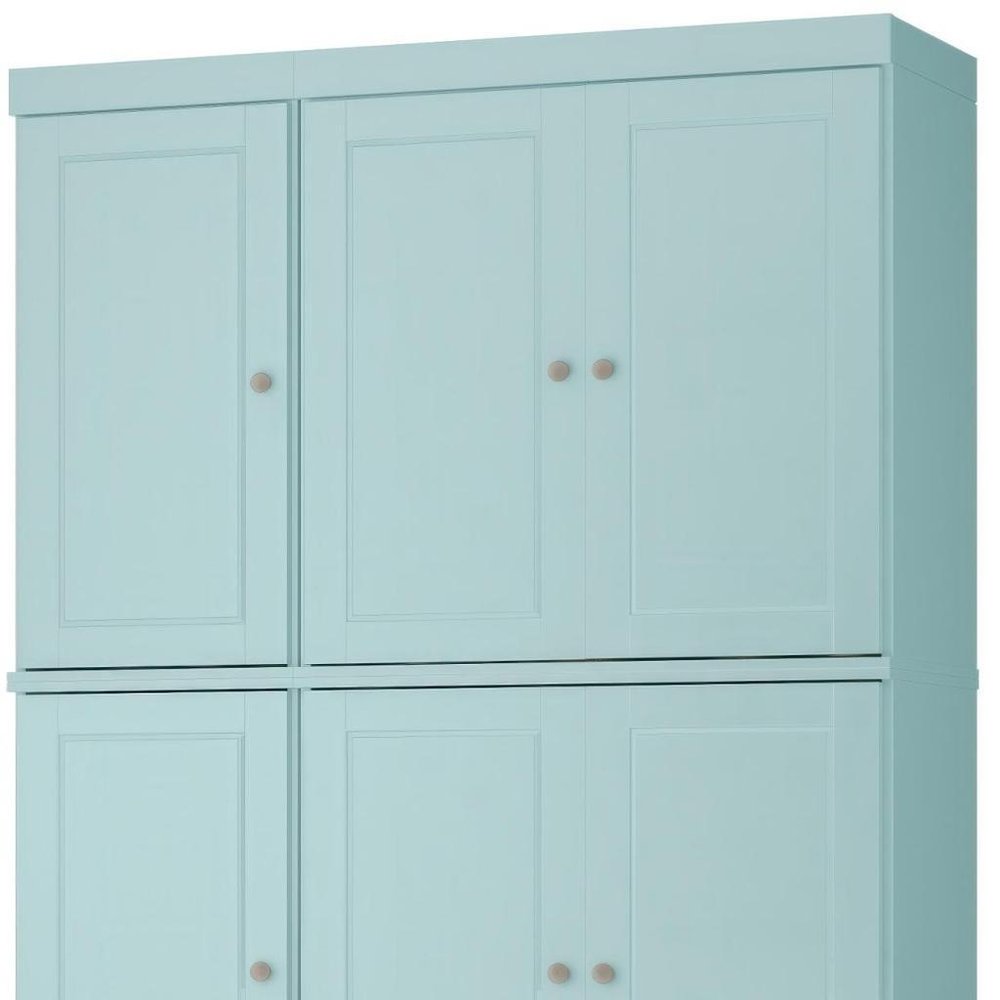 Aqua Solid Wood 8 Pantry or Storage Closet - 72-inch