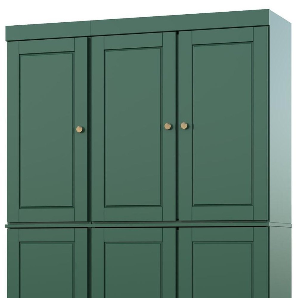Green Solid Wood 8 Pantry or Storage Closet - 72-inch