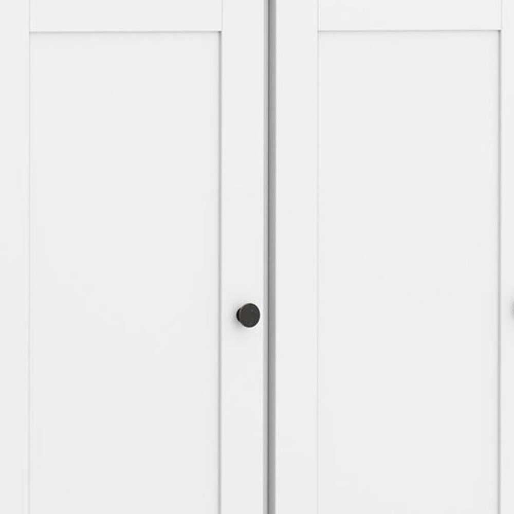 White Solid Wood 8 Two Drawer Pantry or Storage Closet - 72-inch