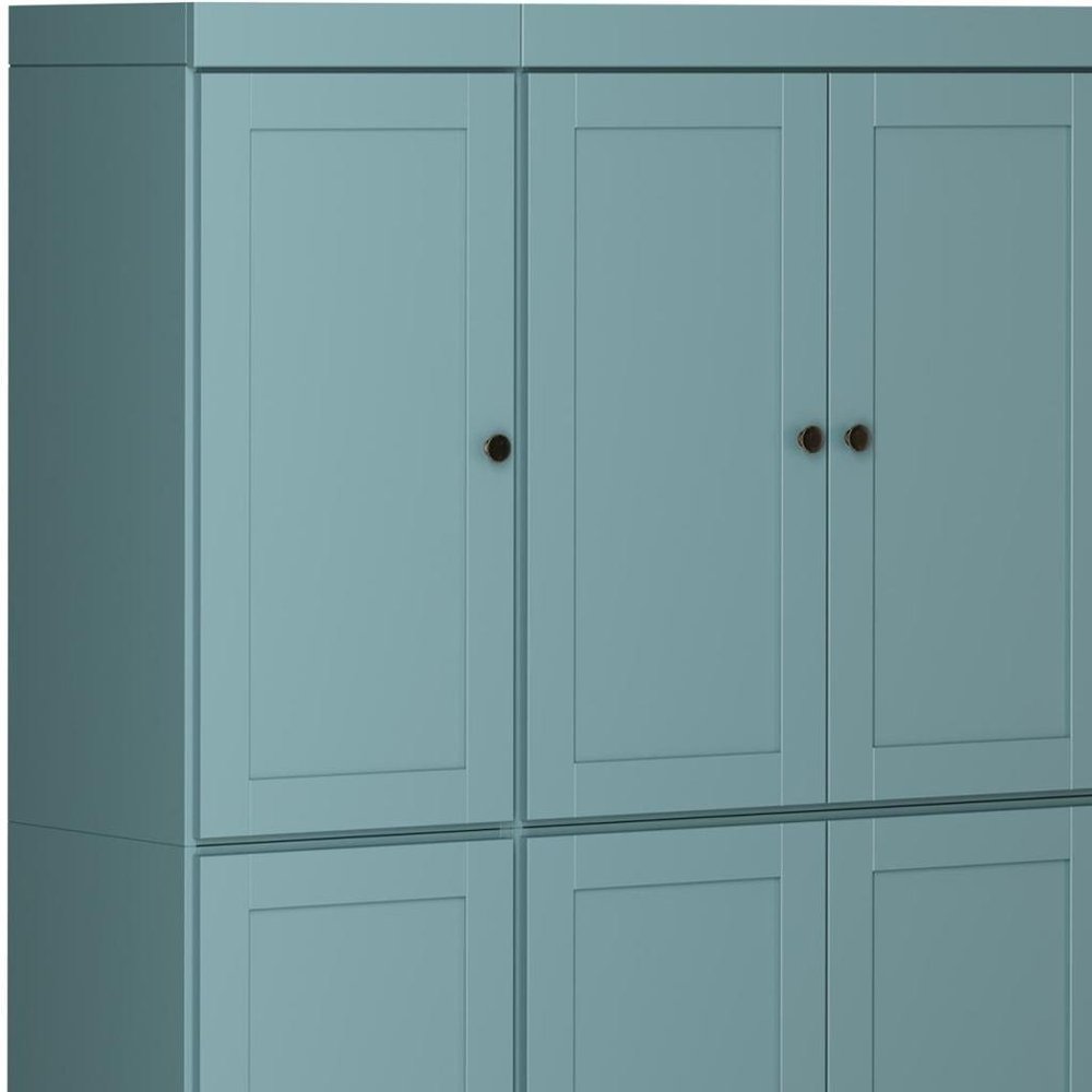 Aqua Solid Wood 8 Two Drawer Pantry or Storage Closet - 72-inch