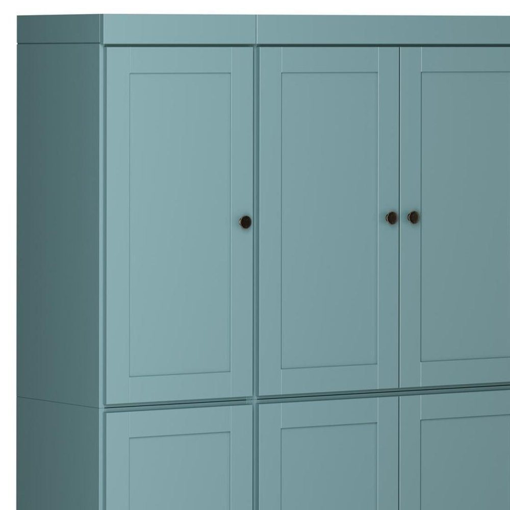 Aqua Solid Wood 8 Two Drawer Pantry or Storage Closet - 72-inch