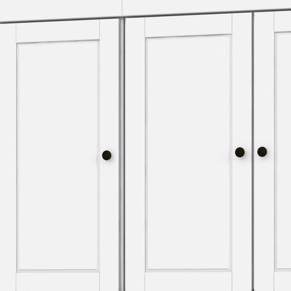 White Solid Wood 8 Pantry or Storage Closet - 72-inch