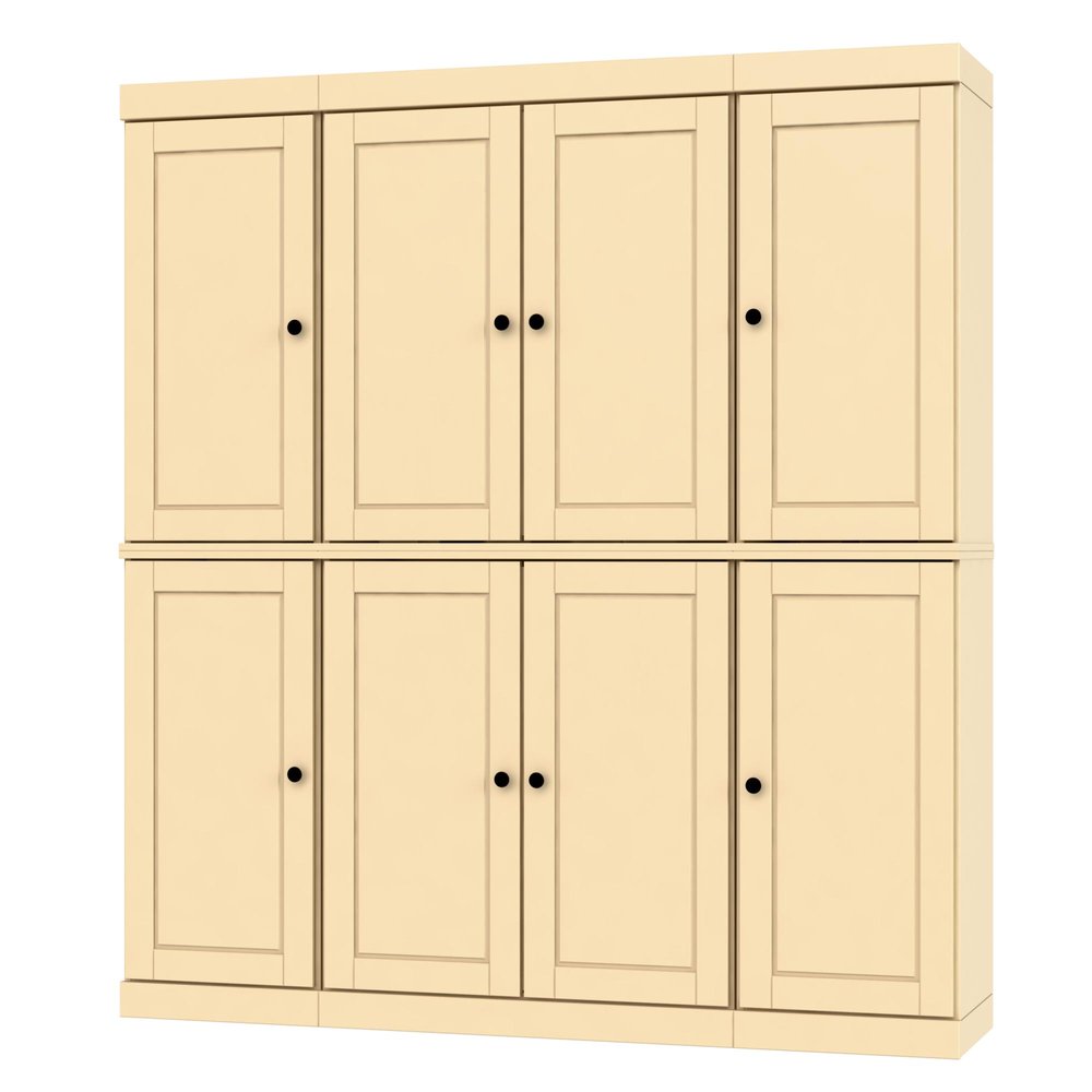 Yellow Solid Wood 8 Pantry or Storage Closet - 72-inch